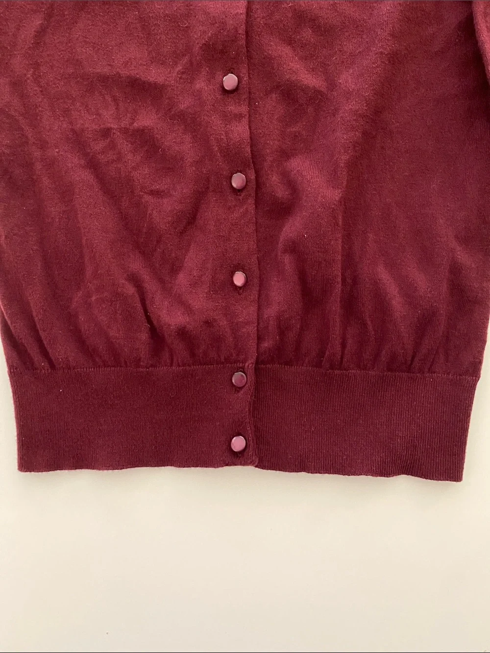 J. Crew Lightweight Burgundy Cardigan | Size S